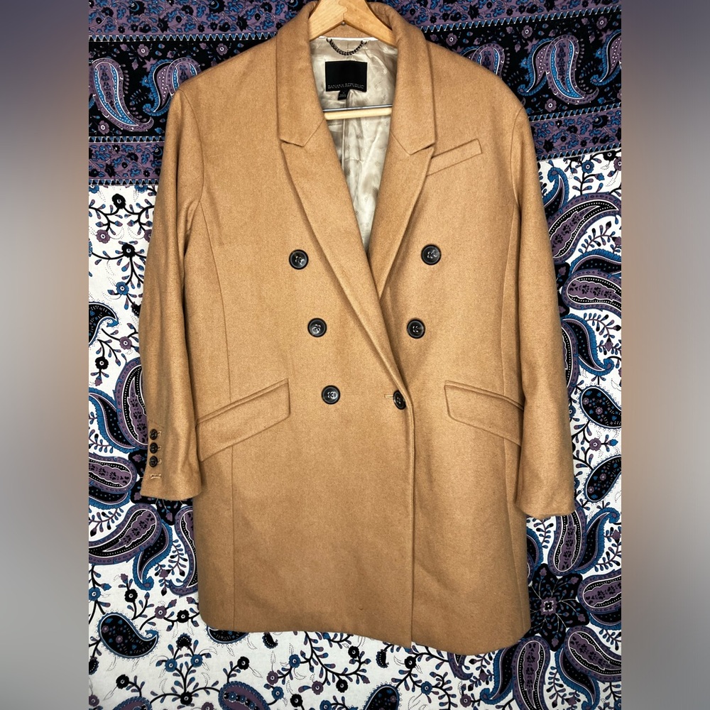 Banana Republic wool double breasted coat S old money